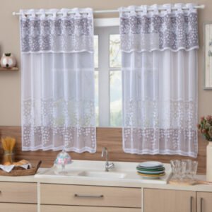 CORTINA PARA COZINHA 1,20 X 2,50 C/BANDO UVA MASTER