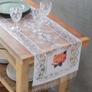 TRILHO DE MESA RENDA DECORATIVO CAMINHO 0,40 X 1,50 ESTAMPADO